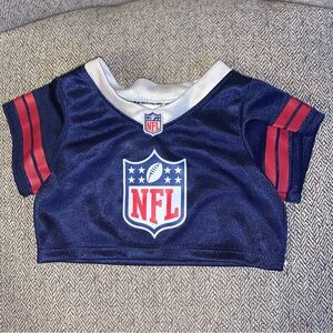 Build A Bear Workshop NFL  Football Jersey Shirt Navy Blue BABW Top RARE HTF